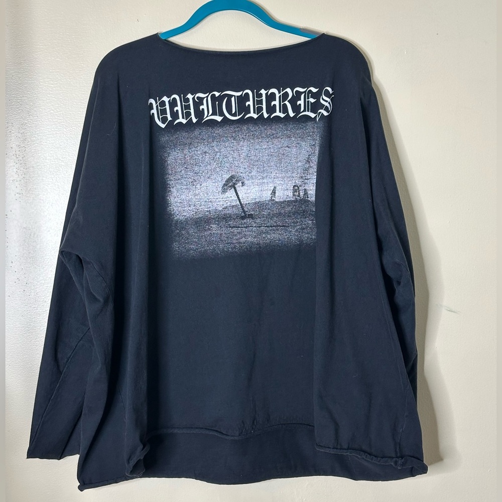 Yeezy Vultures Long Sleeve Oversized Tee Size 3 YZY - Picture 2 of 8